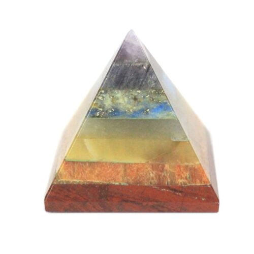 Bonded Chakra Gemstones - Pyramid