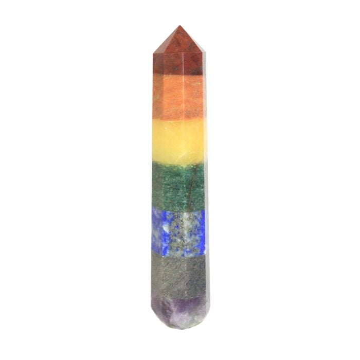 Bonded Chakra Gemstones - Massage Wand