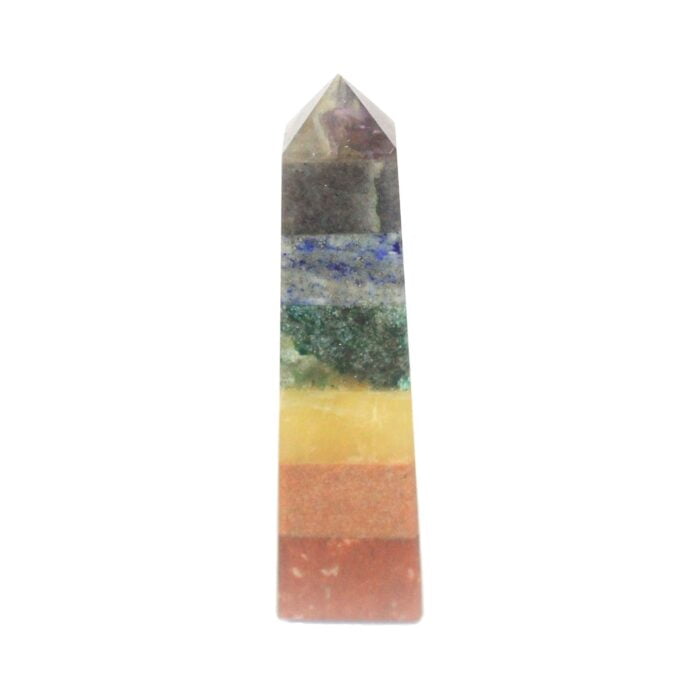 Bonded Chakra Gemstones - Obelisk