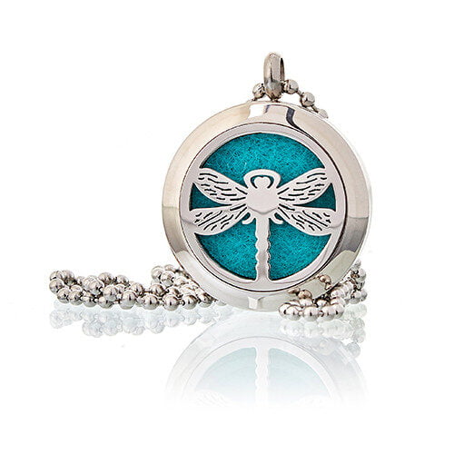 Aromatherapy Essential Oil Diffuser Necklace Dragonfly