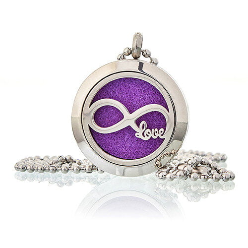 Aromatherapy Essential Oil Diffuser Necklace Infinity Love